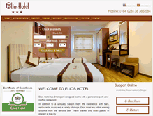 Tablet Screenshot of elioshotel.vn